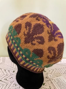 Fleur-de-Lis Knit Tam (1 of a Kind)