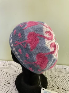 Tropical Flamingo Knit Tam (1 of a Kind)