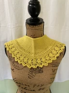 Wool & Silk Lace-edged Scarf/Shawlette